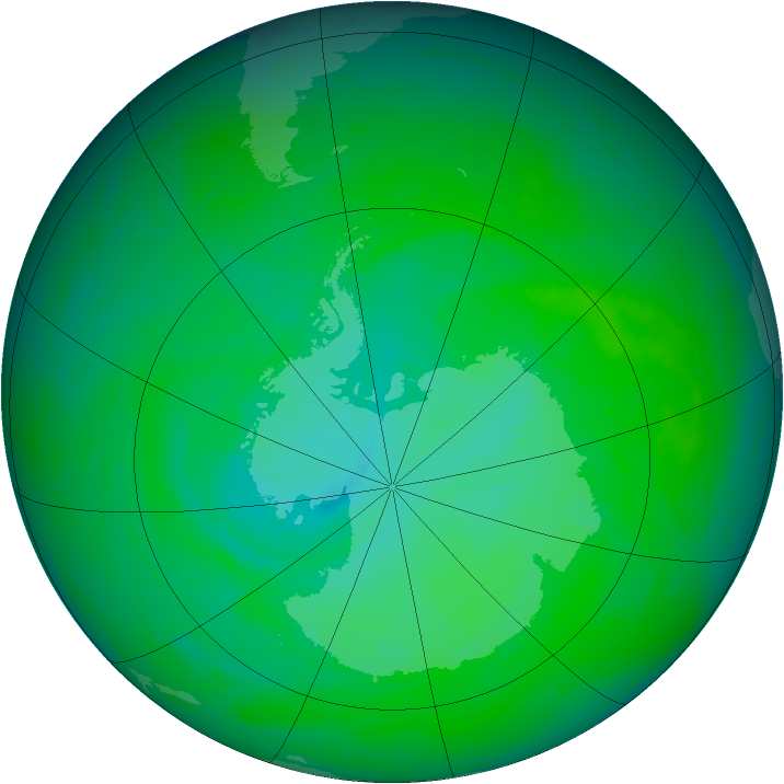 Ozone Map 1991-12-08